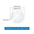 thumbnail image 2 of 11PCS Pipe Cover Decor 1.8in/45mm Flange Pipe Cover Decor PP Plastic, White, 2 of 6