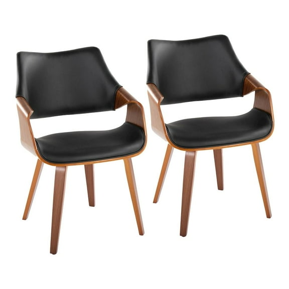LumiSource Curvo Highback Chair - Set of 2