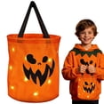 thumbnail image 3 of Clearance Under $5.1! 2 Pack LED Light Up Halloween Candy Bucket Bag with Handle (Lightning), 3 of 5
