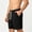 Black, variant on Mens Solid Basic Drawstring Athletic Shorts, Straight Relaxed Fit with Stretchy Breathable Fabric for Gym Running Fitness Workouts Yellow S