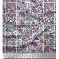 thumbnail image 1 of Soimoi Polyester Crepe Fabric Floral Patchwork Decor Fabric Printed Yard 42 Inch Wide, 1 of 1