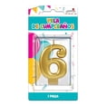 thumbnail image 1 of Velas de Cumpleaños Granmark No. 6 Dorada, 1 of 4