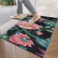 thumbnail image 4 of Pioneer Flower Floral Print Pattern Door Rugs,Washable Non Slip Door Mats Indoor,Decorative Door Mats,Entry Mat Indoor for Entrance,Bedroom,Kitchen,Bathroom,17"x30", 4 of 6