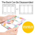 thumbnail image 4 of Yayeee Rocker Switch Wall Plate 1-Gang 4.6"x2.9" Home Decorative Outlet Cover, Abstract Geometric, 4 of 6