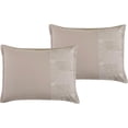 thumbnail image 2 of ESCA 7-Piece Hausis Greige Embroidery Comforter Bedding Set - OEKO-TEX Standard 100, Breathable, All Season, Extra Soft, Lightweight - Queen Size, 2 of 4