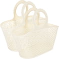 thumbnail image 1 of 2 piezas Cesta de baño portátil Basquera Canasta de tocador Aprendientes de almacenamiento Soporte de almacenamiento, 1 of 5