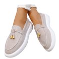 thumbnail image 3 of Women's Mules with Soft Lining for Touch Skin Comfort Casual Women’s Shoes For Daily Wear Soft Suede On Style Versatile Footwear For All Seasons Comfortable Flat Design For Pairing With Jeans, 3 of 9