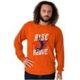 thumbnail image 5 of Rise Above Basketball Slam Dunk Men's Long Sleeve Tee T Shirt Brisco Brands 2X, 5 of 6