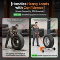thumbnail image 5 of Tire Wheel Dolly Adjustable 11.61-22.83" Spacing, Tire Lifter 500 LBS Capacity, Tire Dolly Ergonomic Handle & Smooth Roller, for SUV, Truck, Skid Steer, ATV, RV, Trailer., 5 of 12