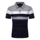 thumbnail image 1 of Sanfu®polo A Rayas De Tres Colores Playera Informal De Moda, 1 of 6