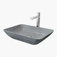thumbnail image 5 of VIGO Concreto Stone Rectangular Bathroom Sink With Vessel Faucet in Brushed Nickel, 5 of 10
