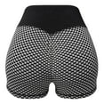 thumbnail image 4 of High Waisted Yoga Shorts for Women Textured Sports Shorts Workout Shorts, Light Gray, M, 4 of 7