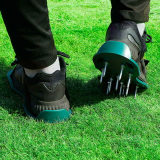 Gardenised QI003296 Lawn and Garden Aerator Spike Shoe Green