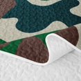 thumbnail image 5 of Manfei Farmhouse Camouflage Twin Quilt Set, Contemporary Art Camo Twin Coverlet Set, Forest Green, 2-Piece, 1 Bedspread and 1 Pillowcase, 5 of 7