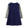 thumbnail image 3 of Toddler Little Girl's Casual Long Sleeve Cotton Dress Tunic Playwear Party T-Shirt Dresses, 3 of 7