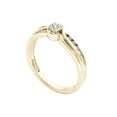 thumbnail image 2 of 1/10 Carat T.W. Diamond Cluster 10kt Yellow Gold Engagement Ring, 2 of 5