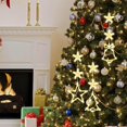 thumbnail image 2 of 3 Pcs Christmas Window Lights, Battery Operated Christmas Window Hanging LED Lights, Xmas Tree & Bell & Star Shaped Warm White Christmas Light with Sucker for Christmas Decorations Indoor, 2 of 7
