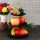thumbnail image 4 of Expositor de postres de frutas de 3 niveles para cupcakes, pasteles, fiestas de cumpleaños y bodas (negro), 4 of 9