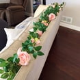 thumbnail image 5 of UKELER 2 Pack Artificial Flowers Garland Total 14FT Pink Rose Vines Hanging Flower for Home Garden Party Outdoor Ceremony Wedding Arch Floral Decor, 5 of 9
