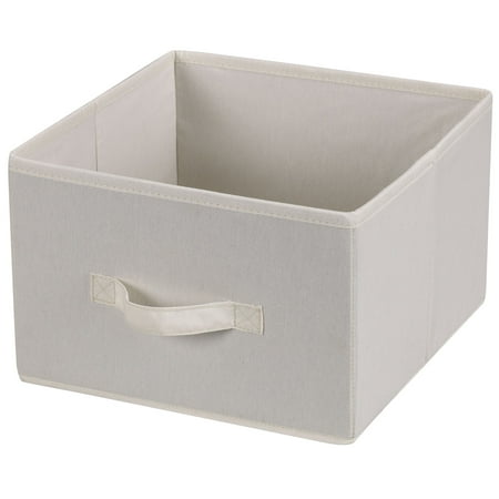 Household Essentials Hanging Closet Organizer Drawers, 2 Pack, Blended Canvas, Convenient Front Handles, Great Option for Closed Storage, Natural