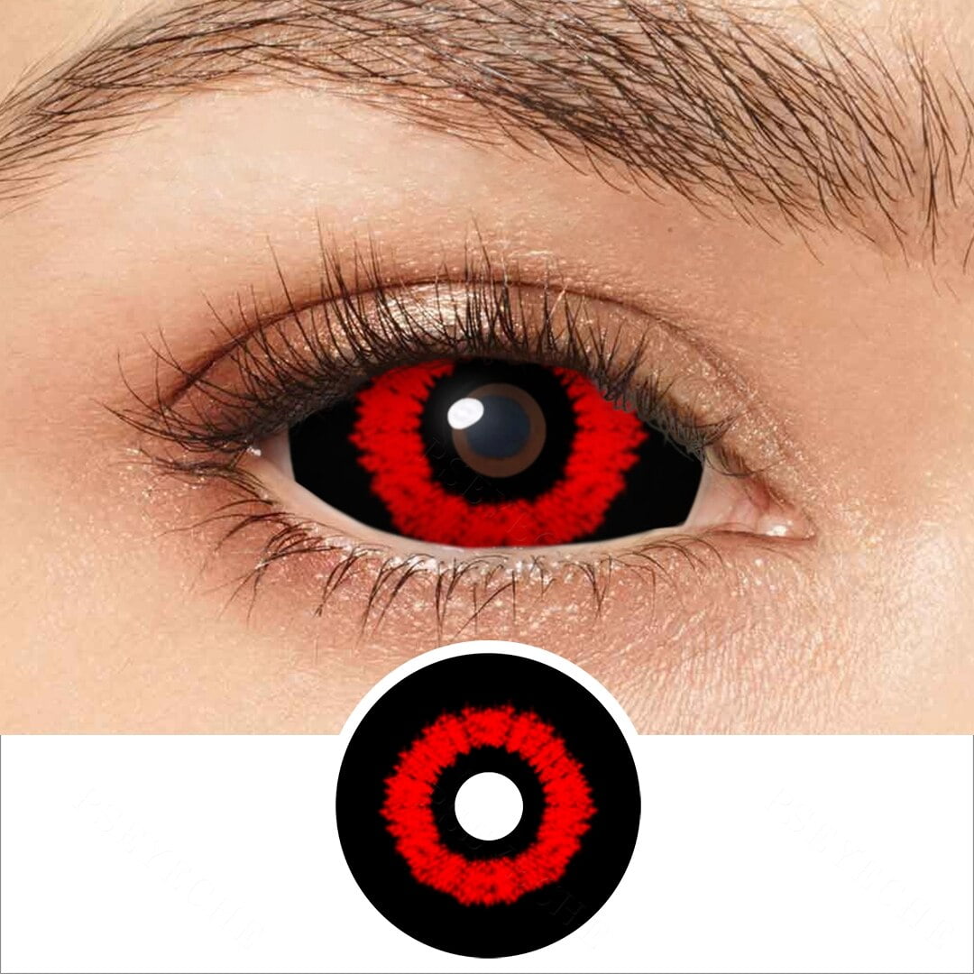Lentes de contacto de Demon Sclera lentes de contacto de Ojos de vampiro Zombie para fiesta color negro 22MM Walmart en linea