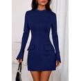 thumbnail image 4 of Vestido PRETTYGARDEN Corto Formal para Mujer Otoño 2025 Manga Larga, 4 of 8