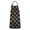 Black Gold Sun, variant on Black White Gothic Skull Butterfly Moon Apron-Garden Aprons for Women with Pockets-Cotton Linen Waterproof Kitchen Cooking Gardening Aprons Adjustable for Kitchen,Cooking,BBQ and Salon 33x27 Inch