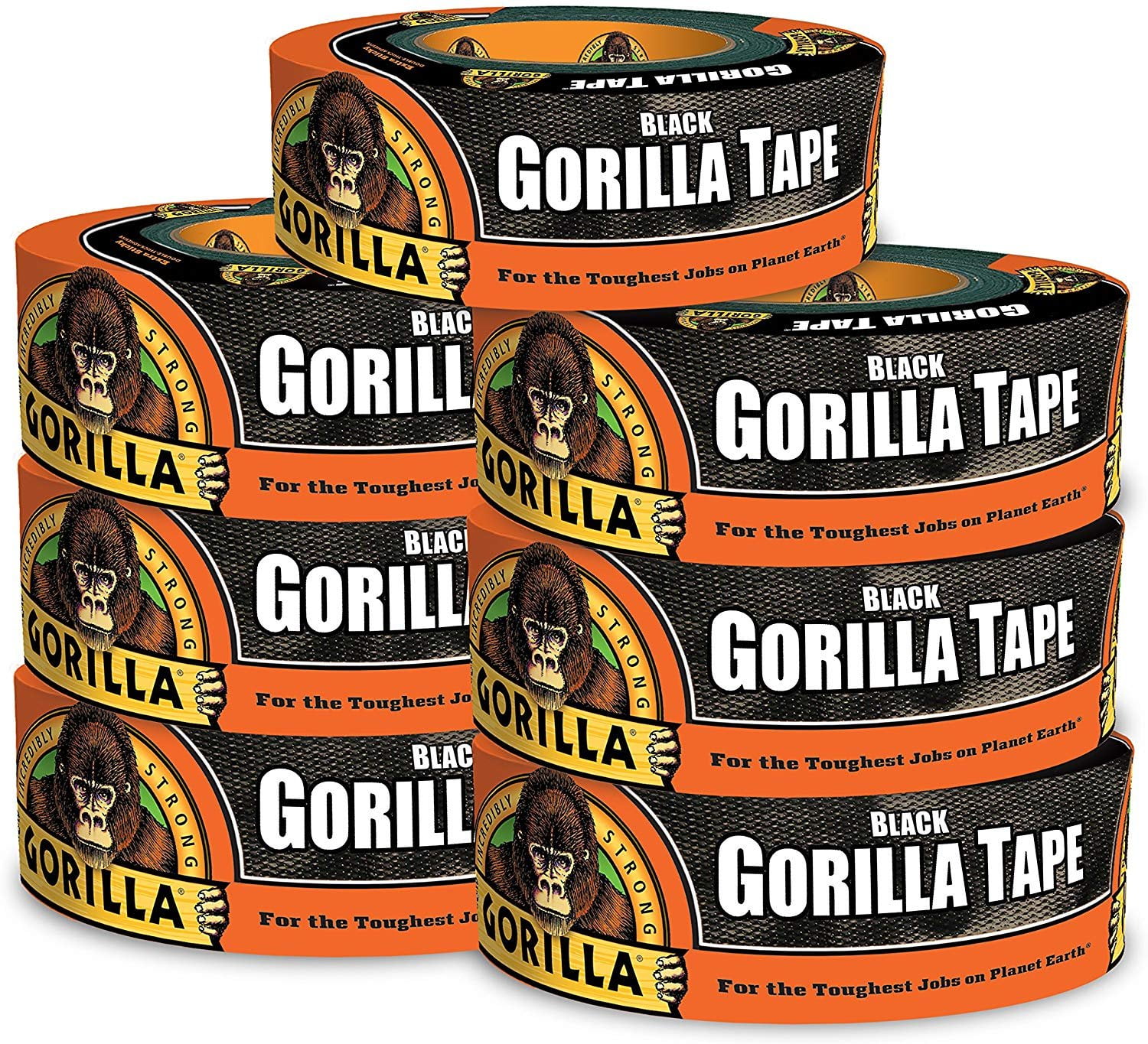 Gorilla Black Duct Tape 1.88" x 35 yd Black Pack of 1 