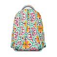 thumbnail image 3 of Boho College Backpack - 17 Inch Laptop Compartment, Tribal Print Design, Heavy Duty Oxford Fabric, Roomy for Books, Notebooks & Campus Gear, 3 of 6