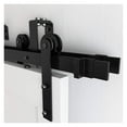 thumbnail image 1 of Bypas Double Track Barn Door Hardware Kit, Top Mounted I Shape Roller Rail Sliing Door Fittings ,Easy to Install, 1 of 6