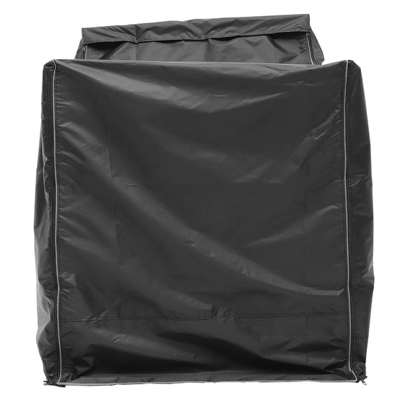 Tineasur Black Washing Machine Cover Waterproof Dryer Cover with Zipper for Home Protection