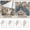 thumbnail image 3 of Boho Blue Kitchen Window Curtains, Swag Curtains Valance for Bedroom Living Room Bathroom, Retro Tribal Traditional Distressed Printed Rod Pocket Window Curtain Block Drapes 2 Panels 36"x63", 3 of 9
