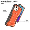 thumbnail image 5 of ExoGuard For iPhone 13 Mini Case, Phone Case with Screen Protector and Kickstand (Orange), 5 of 7