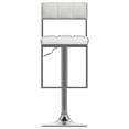 thumbnail image 4 of Atlin Designs 25.25" Square Tufted Fabric & Metal Bar Stool in White (Set of 2), 4 of 12