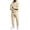 07-Beige, variant on Mens Sweat Suits Fall Winter Casual Hoodie and Sweatpants Set Solid Long Sleeve Pullover Top Lounge 2 Piece Outfit