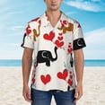 thumbnail image 4 of Elephant Hawaiian Shirts For Men, Summer Short-Sleeve Relaxed-Fit Button-Down Shirts Large, 4 of 9