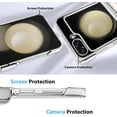 thumbnail image 5 of for Samsung Galaxy Z Flip 5 Case Plating Frame Electroplate Clear Luxury Elegant Case Camera Protector Soft TPU Shockproof Protective 3 PCS Anti-Skid Galaxy Z Flip 5 Case -Silver, 5 of 12
