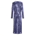 thumbnail image 5 of XIAONU Women's Sequin Long Sleeve Open Cardigan Full Length Slim Fit Evening Party Coat, 5 of 5
