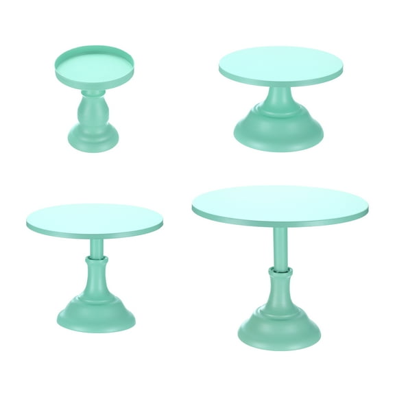 4pcs Metal Cake Stands 3/8/10/12 Inch Dessert Table Display Set, Green