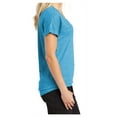 thumbnail image 3 of Yellow Rooster Womens PosiCharge Tri-Blend Wicking Dolman Tee Pond Blue Heather 4XL, 3 of 6