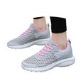 thumbnail image 3 of Women's Breathable Mesh Sneakers Fashion Lace Up Comfortable Lightweight Walking Shoes For Ladies Casual Athletic Footwear, 3 of 9