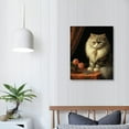 thumbnail image 3 of Nawypu  Wall Art Canvas Painting Cat Sneaky Persian Kitty Pictures Home Decor Abstract Art Paintings Gifts Animal Poster Photo Wall Decor for Living Room Bedroom Kitchen, 3 of 4