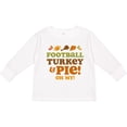 thumbnail image 3 of Inktastic Football Turkey And Pie Girls Long Sleeve Toddler T-Shirt, 3 of 5