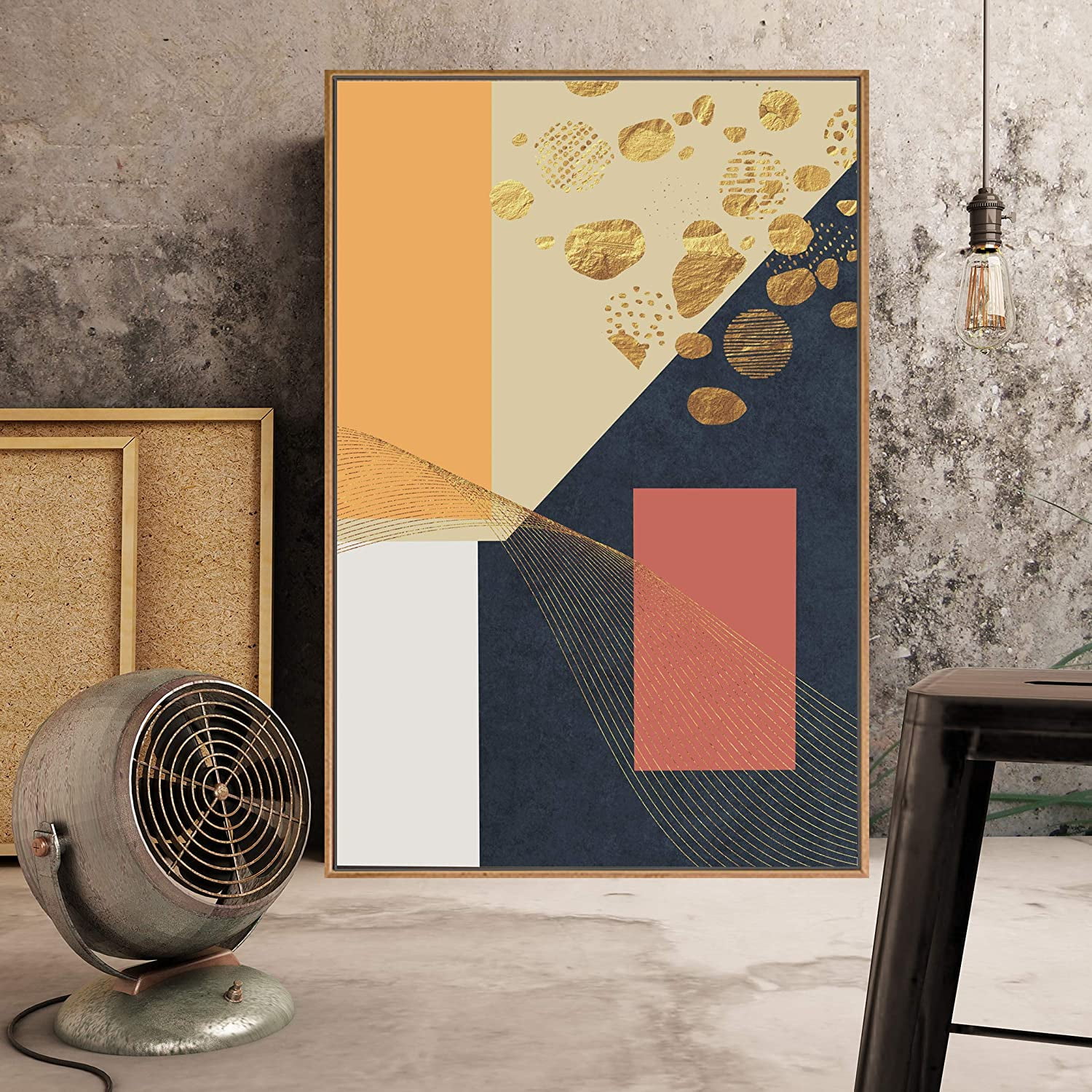 Wall26 Framed Canvas Home Artwork Decoration Abstract Scenery Canvas Wall Art for Living Room