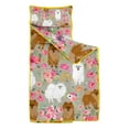 thumbnail image 2 of Pomeranian Dog and Flower Floral Toddler Nap Mats for Kids Preschool,Sleeping Mat Bag or Kids,Toddler Sleeping Bag,Toddler Nap Mat or Daycare, 2 of 6