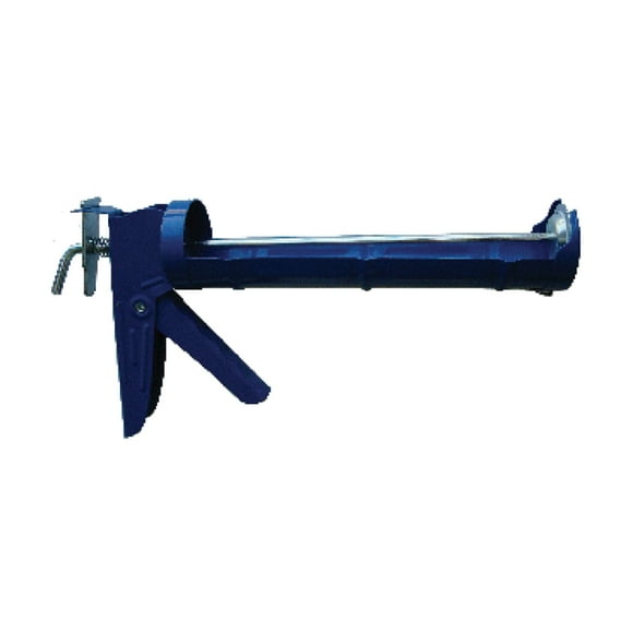 Redtree Industries Caulk Gun 50130 Cradle Type; 9 Inch Length; Smooth Rod And Hook End; Blue; Spring Release Plunger