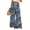 Dark Blue, variant on Women's Summer Floral Print Wide Leg Palazzo Pants with High Waist Elastic Drawstring Side Pockets and Casual Design for Everyday Wear ,Blue XL