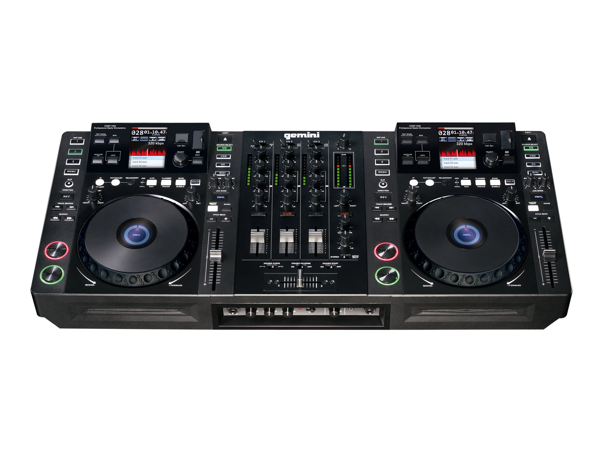 Gemini CDMP7000 DJ controller with DSP FX 3channel