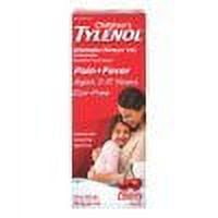 Tylenol Childrens Pain and Fever Reliever Dye-Free Liquid, Cherry Flavor, 4 oz