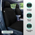 thumbnail image 2 of FH Group Car Seat Covers Premium 3D Air Mesh w/ Removable Headrest, Universal Fit Airbag Compatible for SUV, Sedan, Van Black - Front Set, 2 of 6